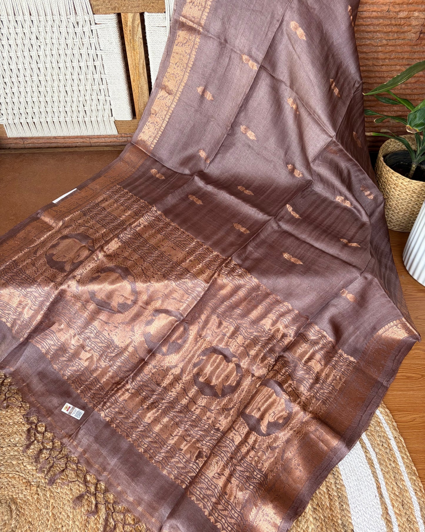 Mrinalini Tussar Silk Saree