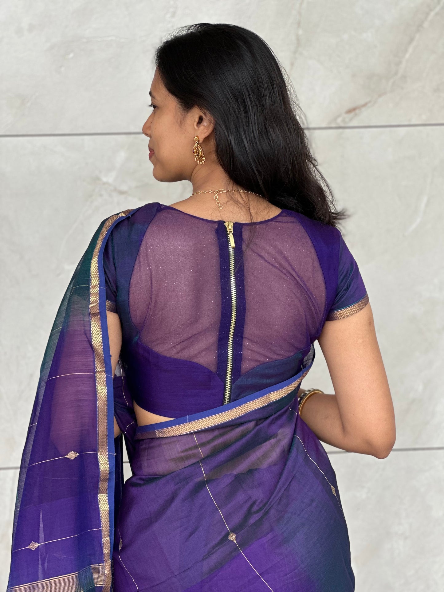 Violet and blue dual tone