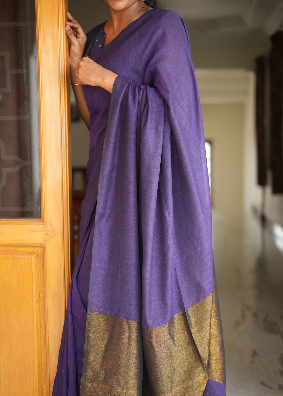 Khadi Alankar - Violet