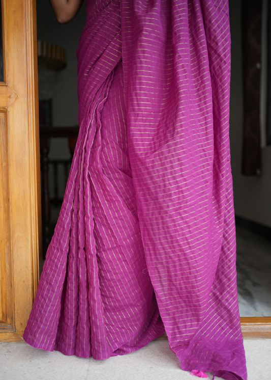 Khadi Stripes - Magenta