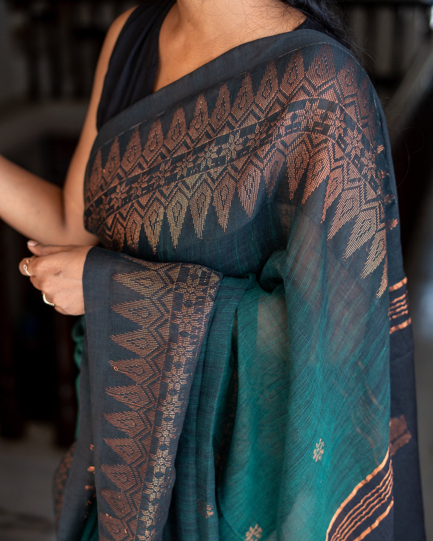 Linen Jamdani Sarees