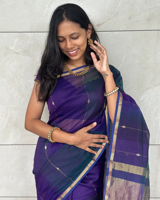 Violet and blue dual tone