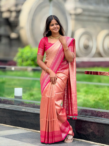 Peach Rosé Kanjivaram