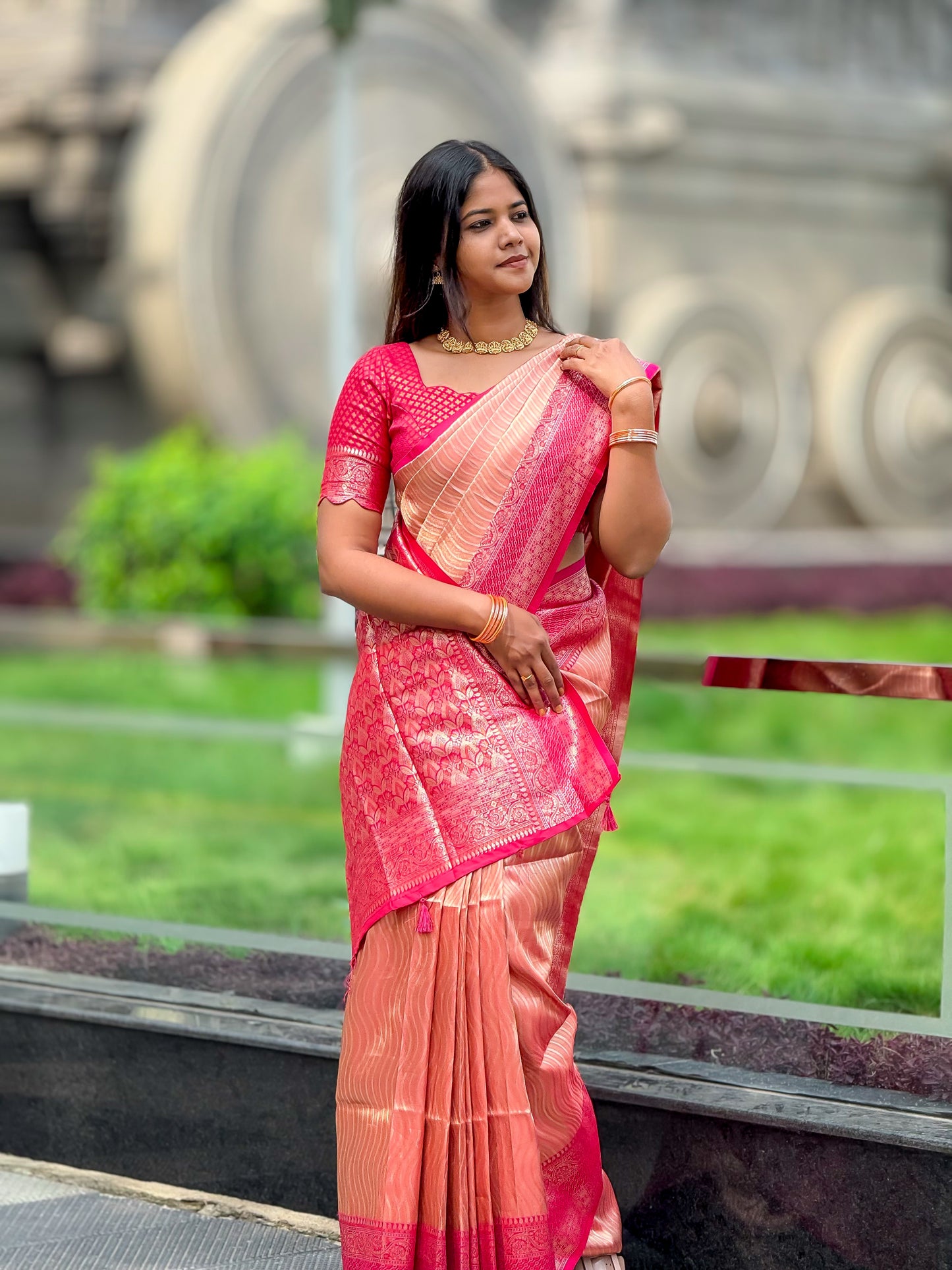 Peach Rosé Kanjivaram