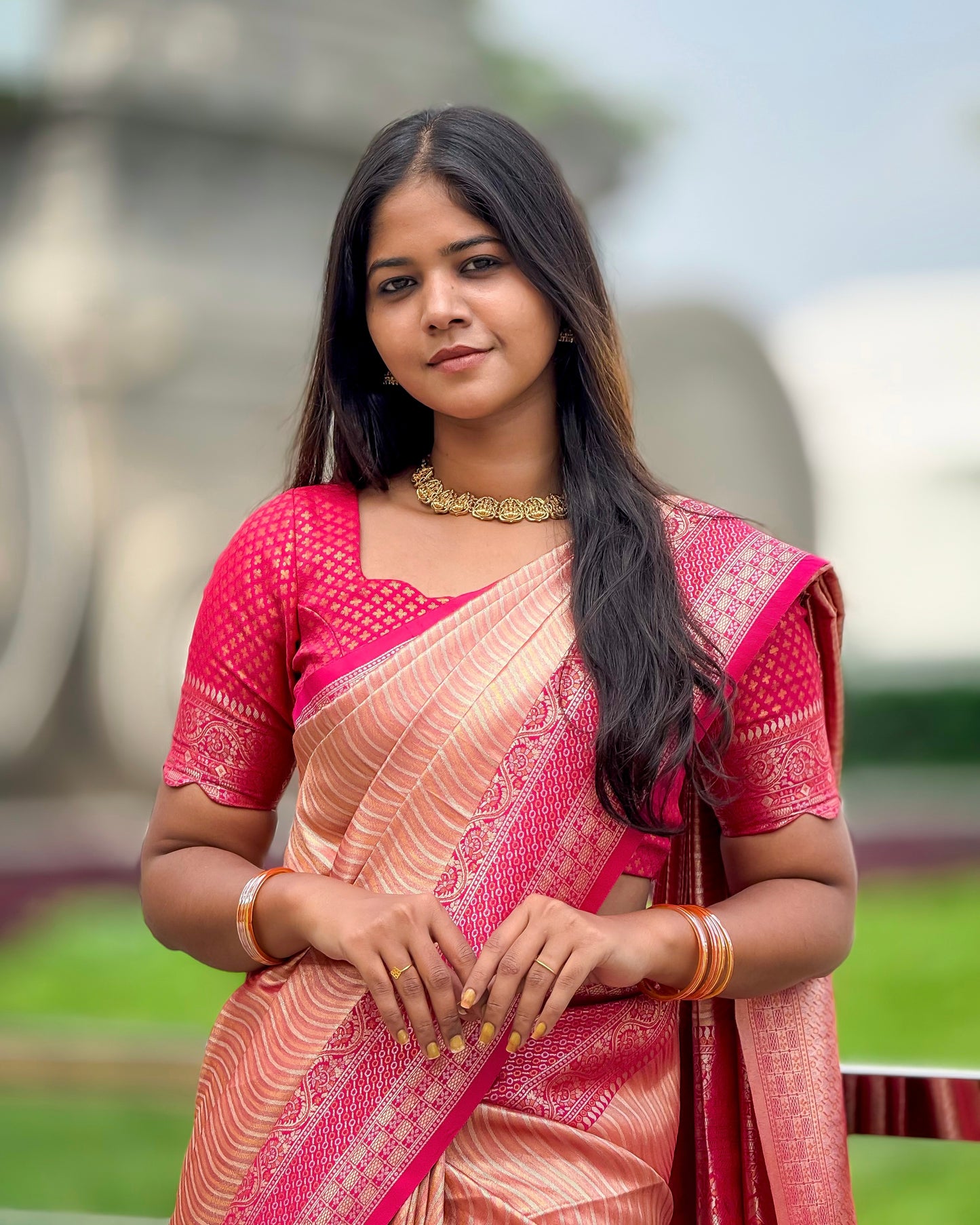 Peach Rosé Kanjivaram